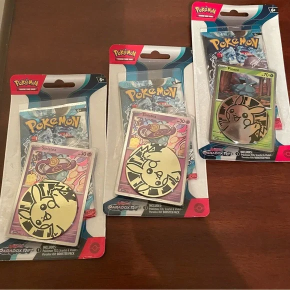Pokemon | Games | Pokemon Set Of 3 Paradox Rift Single Booster Packs Wcoin  | Poshmark